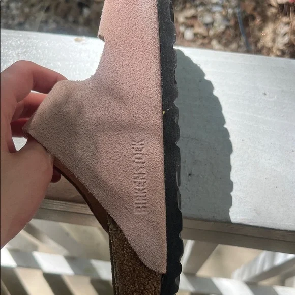Birkenstock Women Double-Buckle Suede Sandals in Dusty Rose - Picture 2 of 4
